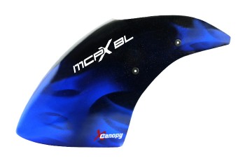 Airbrush Fiberglass Blue Smoke Canopy - BLADE MCPXBL